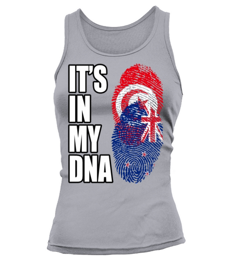 Tunisian And New Zealand Mix Heritage DNA Flag Tank top Woman
