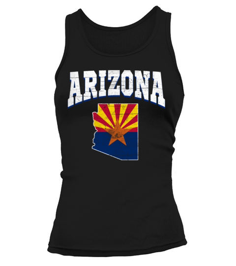 US America State Flag Land Map Arizona Tank top Woman