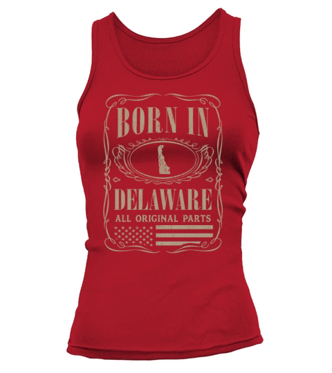 Vintage America US States Born Delaware Tank top Woman