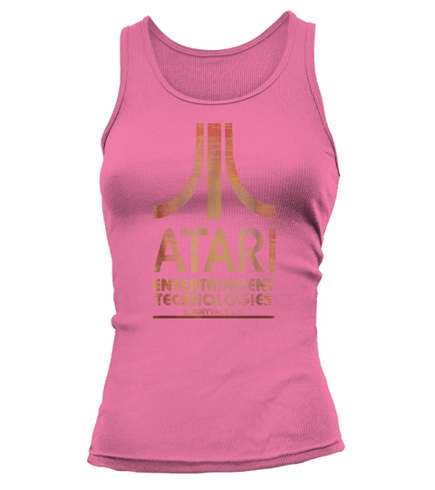 Vintage Atari Entertainment Technologies Distressed T-Shirt Tank top Woman