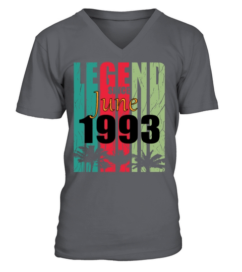 1993 vintage born in June gift V-Neck T-shirt