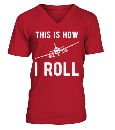 Airplane Humor Aviation Funny Pilot V-Neck T-shirt