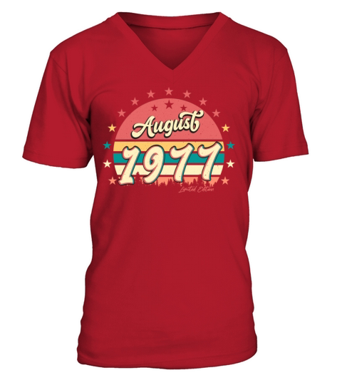 August 1977 Limited Edition V-Neck T-shirt
