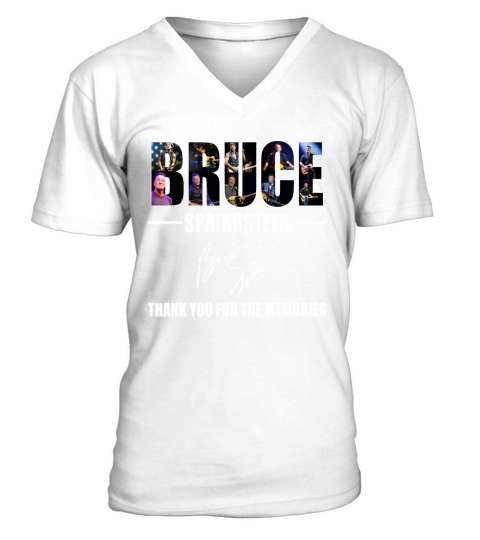Bruce Springsteen thank you for the memories shirt V-Neck T-shirt
