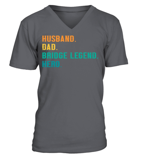 Card Game Bridge Quote for a Bridge Husband V-Neck T-shirt