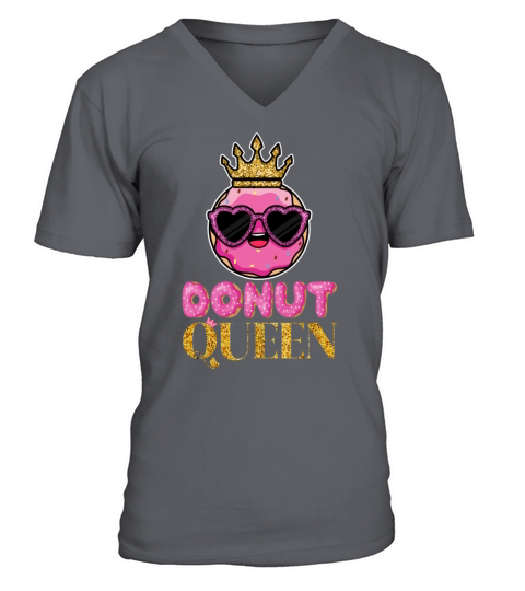 Donut Queen - Funny Doughnut Donut Lover Queen V-Neck T-shirt