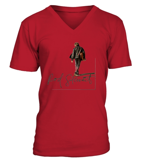 FC Rock and Pop Star Rod Stewart V-Neck T-shirt