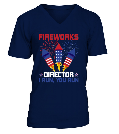Fireworks Director V-Neck T-shirt