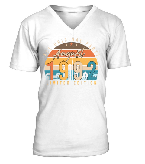 For The Age Of 30 August 1992 V-Neck T-shirt