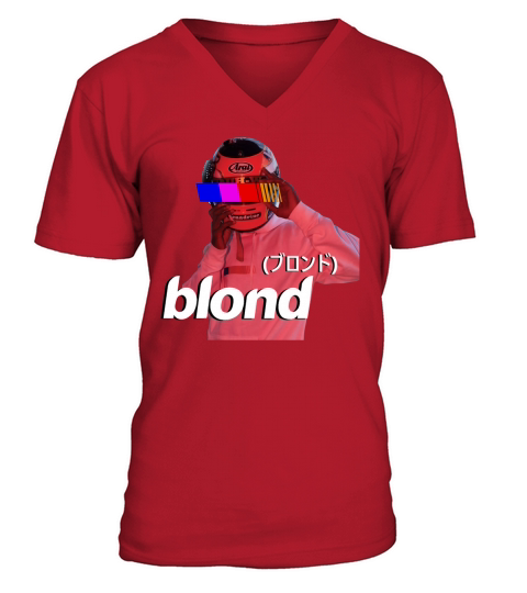 FRANK OCEAN BLOND HELMET LOGO V-Neck T-shirt