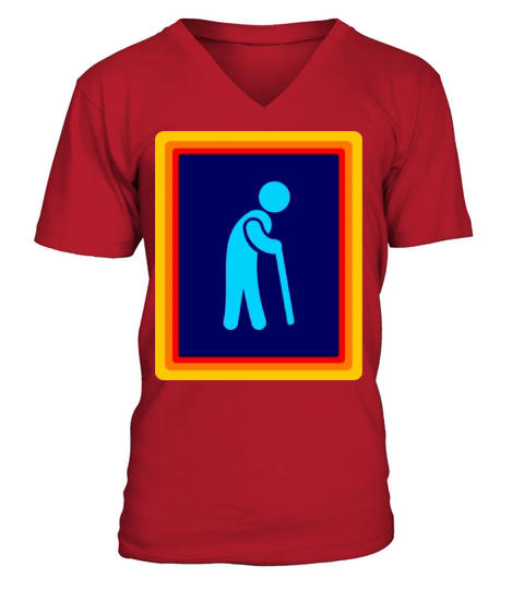 Funny Oldi V-Neck T-shirt