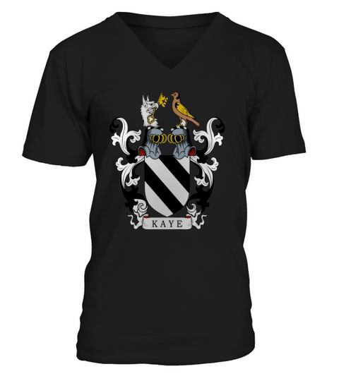 Kaye Family Crest British Family Crests II V-Neck T-shirt
