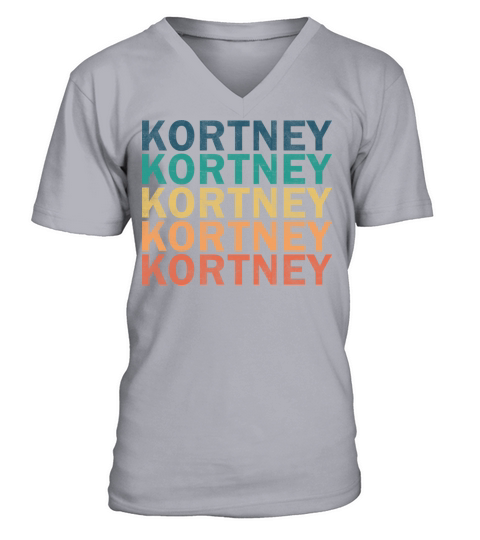 Kortney Name T Shirt - Kortney Vintage Retro Name V-Neck T-shirt