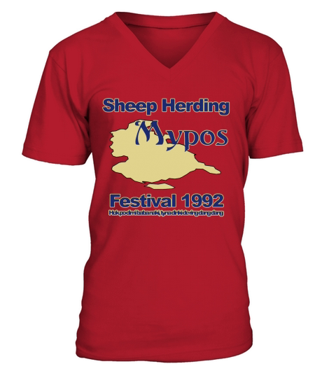 Mypos Sheep Festival V-Neck T-shirt