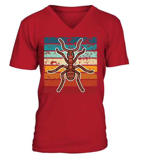 Retro Sunset Insect Ant Costume V-Neck T-shirt