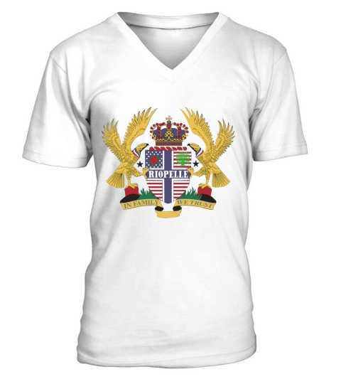 Riopelle Family Crest For American People - Riopelle Family T-Shirt, Hoodie, Sweatshirt V-Neck T-shirt