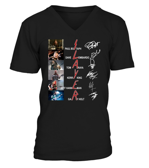 Slayer Paul Bostaph Dave Lombardo Tom Araya Kerry King Gary Holt shirt V-Neck T-shirt