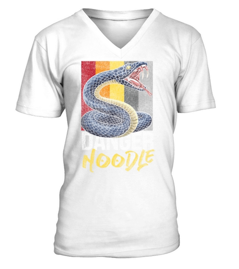 Snake Serpent Retro Vintage Danger V-Neck T-shirt