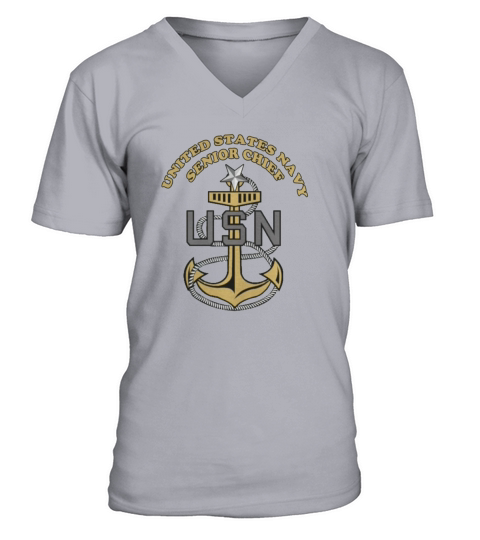 United States Navy Senior Chief V-Neck T-shirt