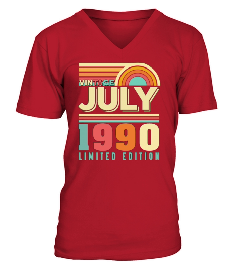 VINTAGE JULY V-Neck T-shirt