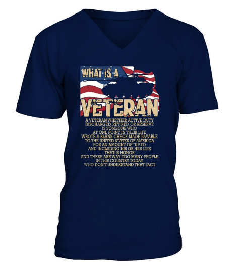 WHAT IS A VETERAN T SHIRT VETERAN V-Neck T-shirt