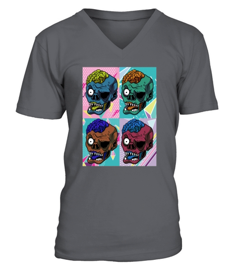 Zombie 90s Style V-Neck T-shirt