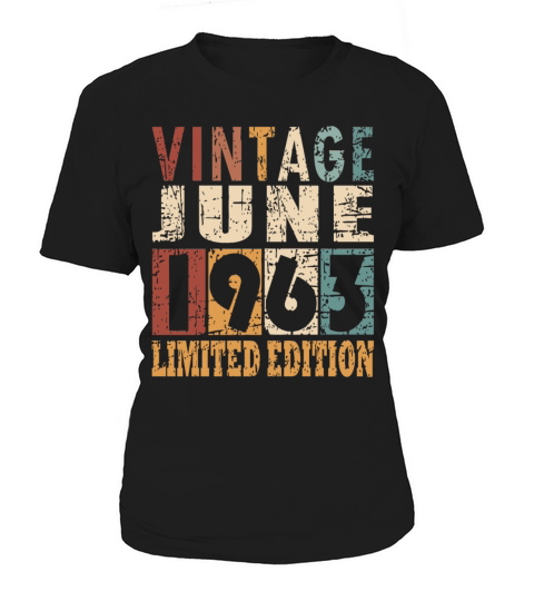 1963 vintage born in June gift Women's T-Shirt