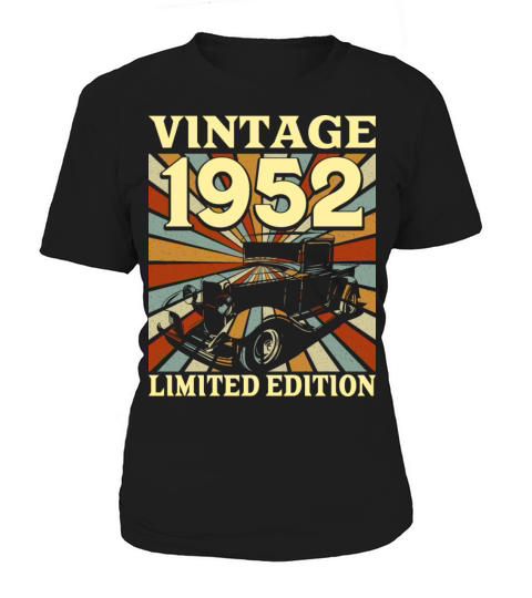 Classic And Old Car 1952 Vintage 70th Birthday Women's T-Shirt