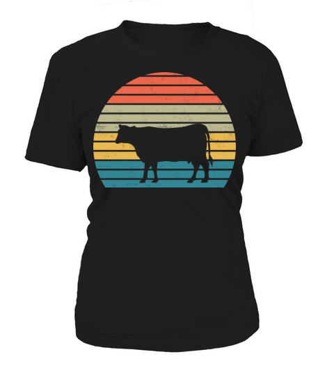 Cow Lover Farmer Retro Vintage Farm Animal T Shirt Women's T-Shirt