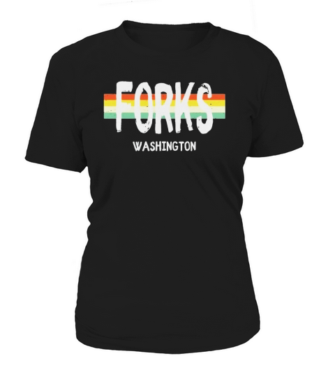 Forks Washington T-Shirt Vintage Retro 1980s Style Women's T-Shirt