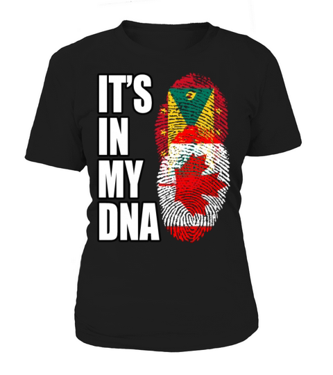 Grenadian And Canadian Mix Heritage DNA Flag Women's T-Shirt