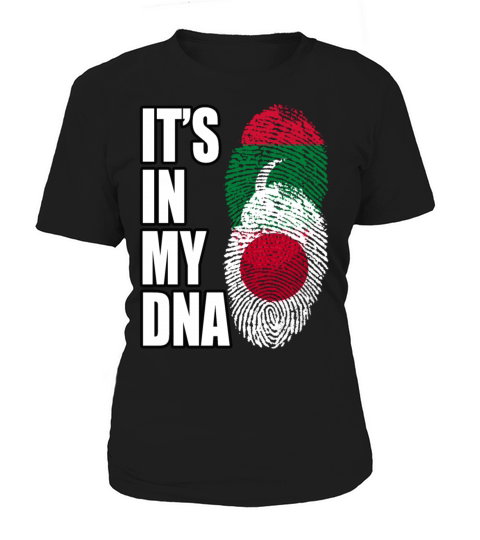 Maldivian And Japanese Mix Heritage DNA Flag Women's T-Shirt