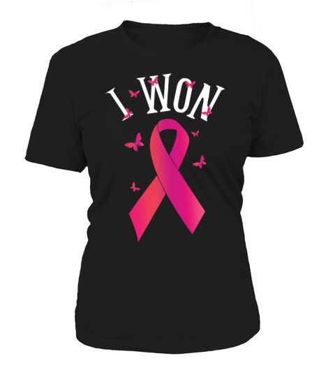 Survivor I Won Breast Cancer Awareness Ribbon Pink Women's T-Shirt