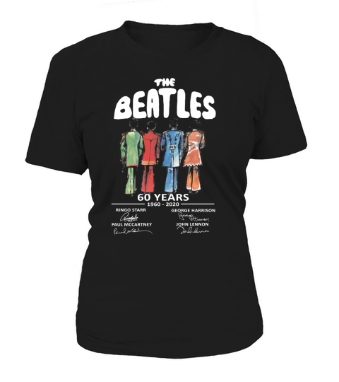 The Beatles band music 60 Years 1960 2020 all signature shirt Women's T-Shirt