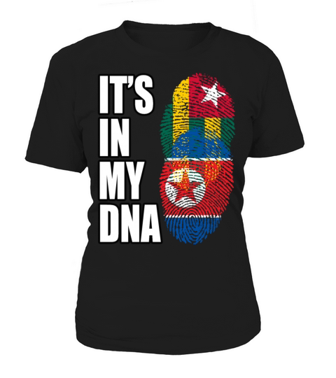 Togolese And North Korean Mix Heritage DNA Flag Women's T-Shirt
