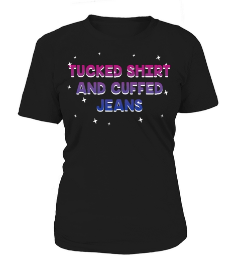 Tucked Shirt and Cuffed Jeans Bisexual LGBTQ Bi Women's T-Shirt