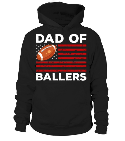 Dad of Ballers Softball Lovers Retro Vintage Hoodie Unisex