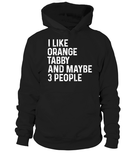 I Like Orange Tabby And Maybe 3 People Cat Lover Hoodie Unisex