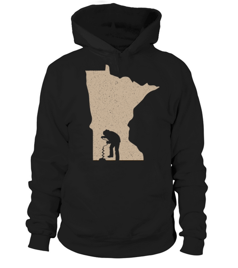 Ice Fishing Vintage Minnesota Hoodie Unisex