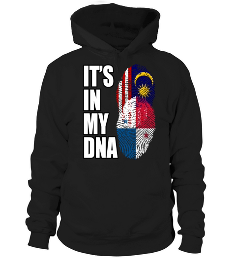 Malaysian And Panamanian Mix Heritage DNA Flag Hoodie Unisex