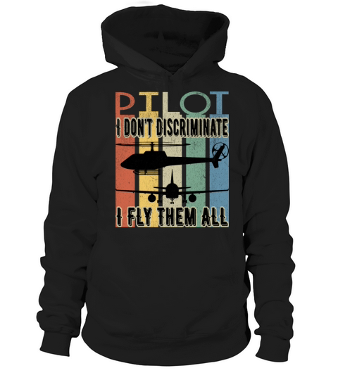 Pilot Aviation Airplane Retro Aviator Jokes Hoodie Unisex