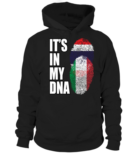 Thai And Italian Vintage Heritage DNA Flag Hoodie Unisex