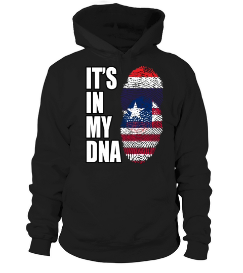 Thai And Liberian Vintage Heritage DNA Flag Hoodie Unisex