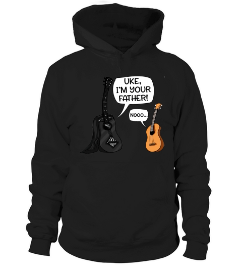 Uke I Am Your Father Funny Guitar And Ukulele Cartoon Hoodie Unisex