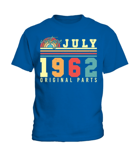 1962 July 60th Birthday Kids T-Shirt