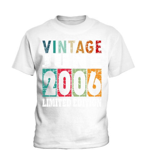 2006 vintage born in June gift Kids T-Shirt