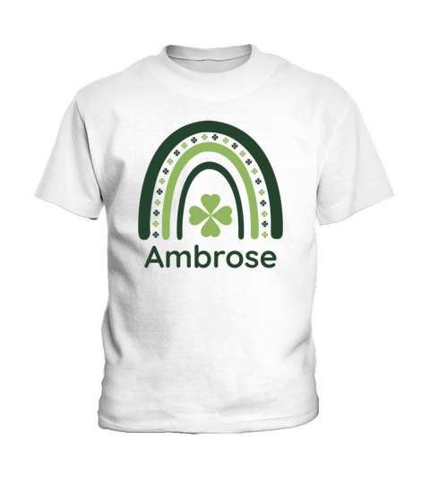 Ambrose Clover Boho Rainbow Kids T-Shirt