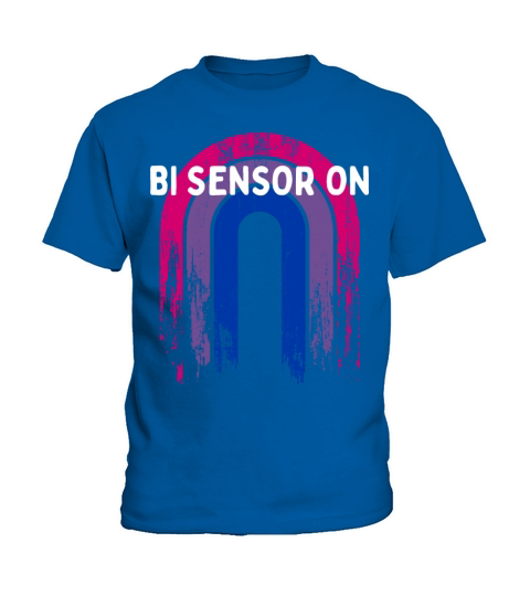 Bi Sensor On Bisexual Funny Bi Pride Humor LGBTQ Kids T-Shirt