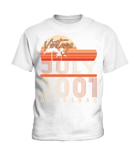 Birth Month July 2001 Kids T-Shirt