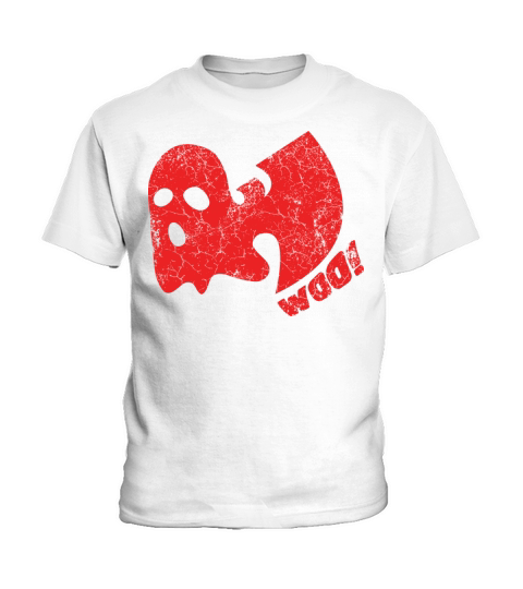 halloween ghost woo wutang red Kids T-Shirt